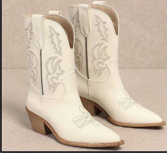 Ivory Nelly Boots-260 Shoes- Simply Simpson's Boutique is a Women's Online Fashion Boutique Located in Jupiter, Florida