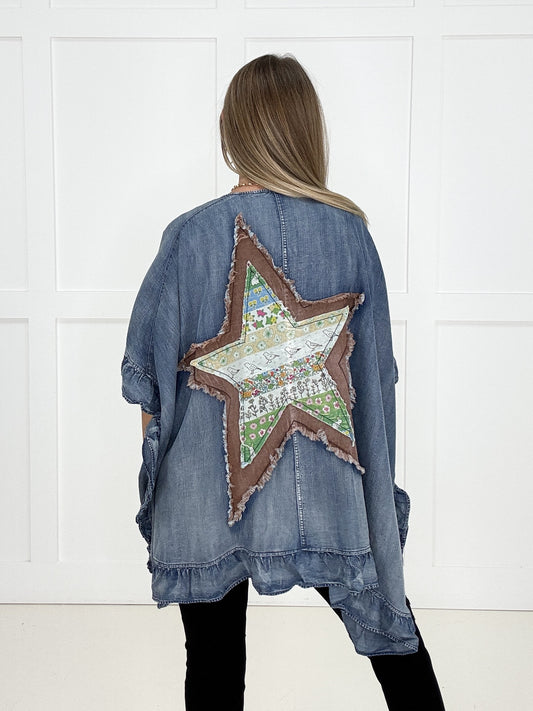 Free Spirit Star Kimono-170 Cardigans- Simply Simpson's Boutique is a Women's Online Fashion Boutique Located in Jupiter, Florida
