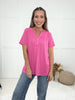 Rodeo Rose Button Top-100 Short Sleeves- Simply Simpson's Boutique is a Women's Online Fashion Boutique Located in Jupiter, Florida