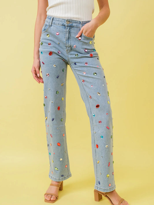 Crystal Crush Jeans(Restocking)-200 Jeans- Simply Simpson's Boutique is a Women's Online Fashion Boutique Located in Jupiter, Florida
