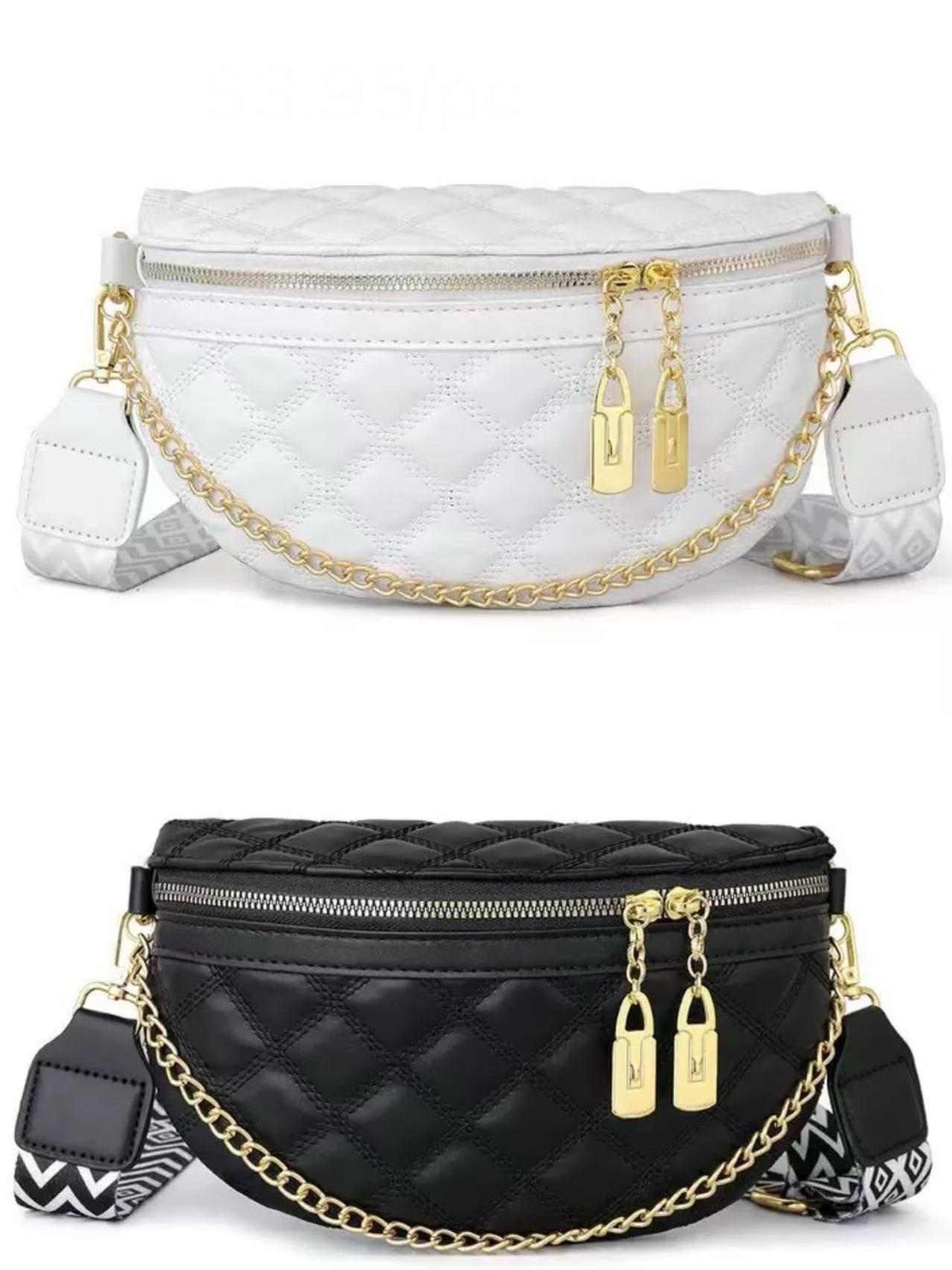 Quilted Vegan Leather Crossbody Bum Bag-270 Accessories- Simply Simpson's Boutique is a Women's Online Fashion Boutique Located in Jupiter, Florida