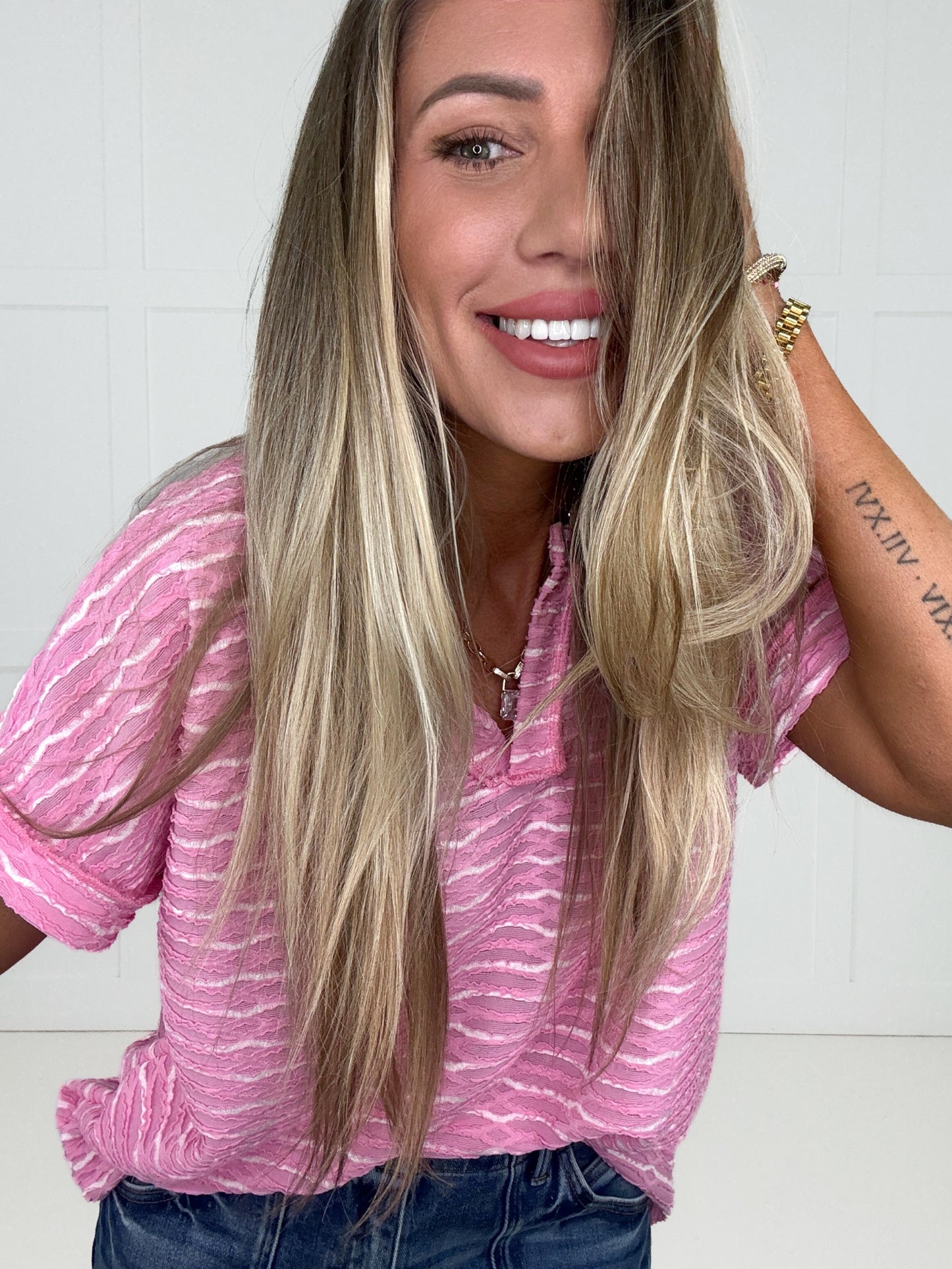 Sweet Serendipity Short Sleeve Top-100 Short Sleeves- Simply Simpson's Boutique is a Women's Online Fashion Boutique Located in Jupiter, Florida