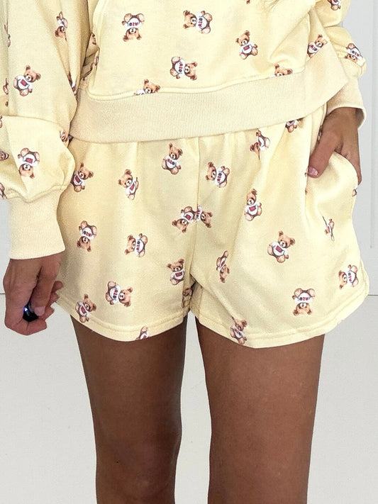 USA Mini Bear Lounge Shorts-220 Lounge wear/Pajamas- Simply Simpson's Boutique is a Women's Online Fashion Boutique Located in Jupiter, Florida