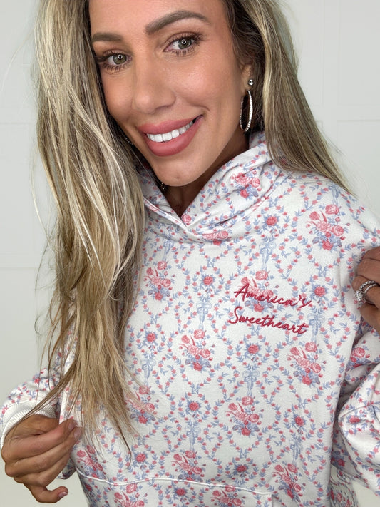 America's Sweetheart Floral Sweatshirt-160 Sweatshirts- Simply Simpson's Boutique is a Women's Online Fashion Boutique Located in Jupiter, Florida