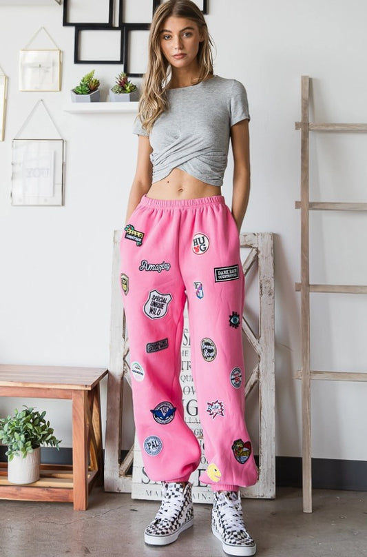 Pretty In Pink Joggers-210 Other Bottoms- Simply Simpson's Boutique is a Women's Online Fashion Boutique Located in Jupiter, Florida