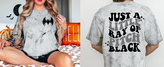 Just A Little Ray of Pitch Black Graphic Tee-Graphic Tee- Simply Simpson's Boutique is a Women's Online Fashion Boutique Located in Jupiter, Florida