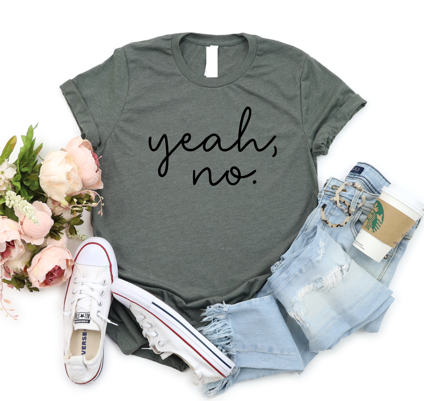 Yeah, No-Graphic Tee- Simply Simpson's Boutique is a Women's Online Fashion Boutique Located in Jupiter, Florida