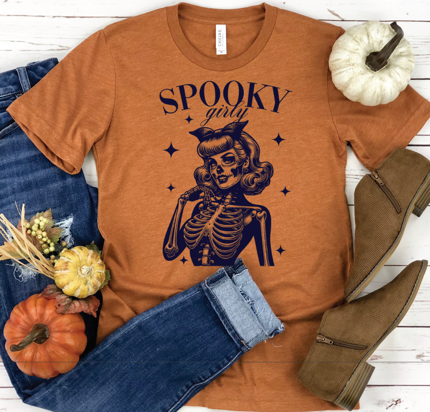Spooky Girly-Graphic Tee- Simply Simpson's Boutique is a Women's Online Fashion Boutique Located in Jupiter, Florida