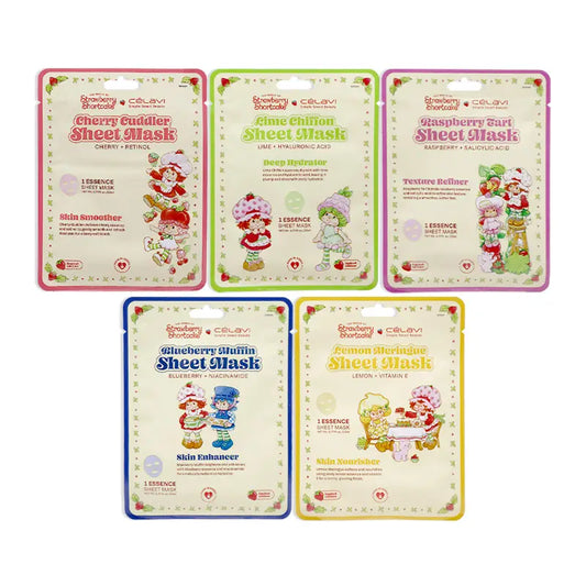 *5 Strawberry Shortcake Sheet Masks-300 Bath/Beauty- Simply Simpson's Boutique is a Women's Online Fashion Boutique Located in Jupiter, Florida