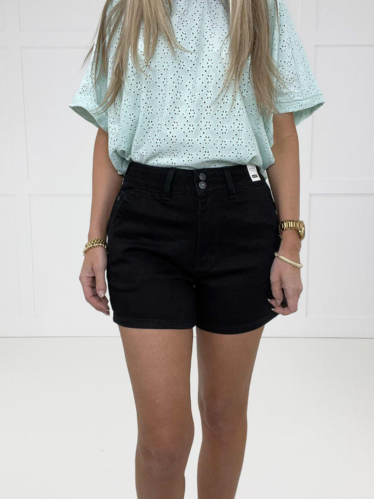Judy Blue Black Trouser Shorts