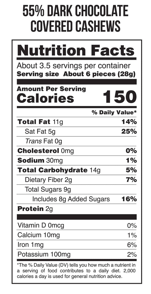 Chocolate Covered Cashews-310 Snacks- Simply Simpson's Boutique is a Women's Online Fashion Boutique Located in Jupiter, Florida