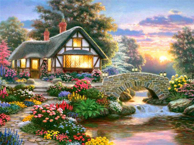 DIY Scenic Diamond Art Canvas-290 Home/Gift- Simply Simpson's Boutique is a Women's Online Fashion Boutique Located in Jupiter, Florida