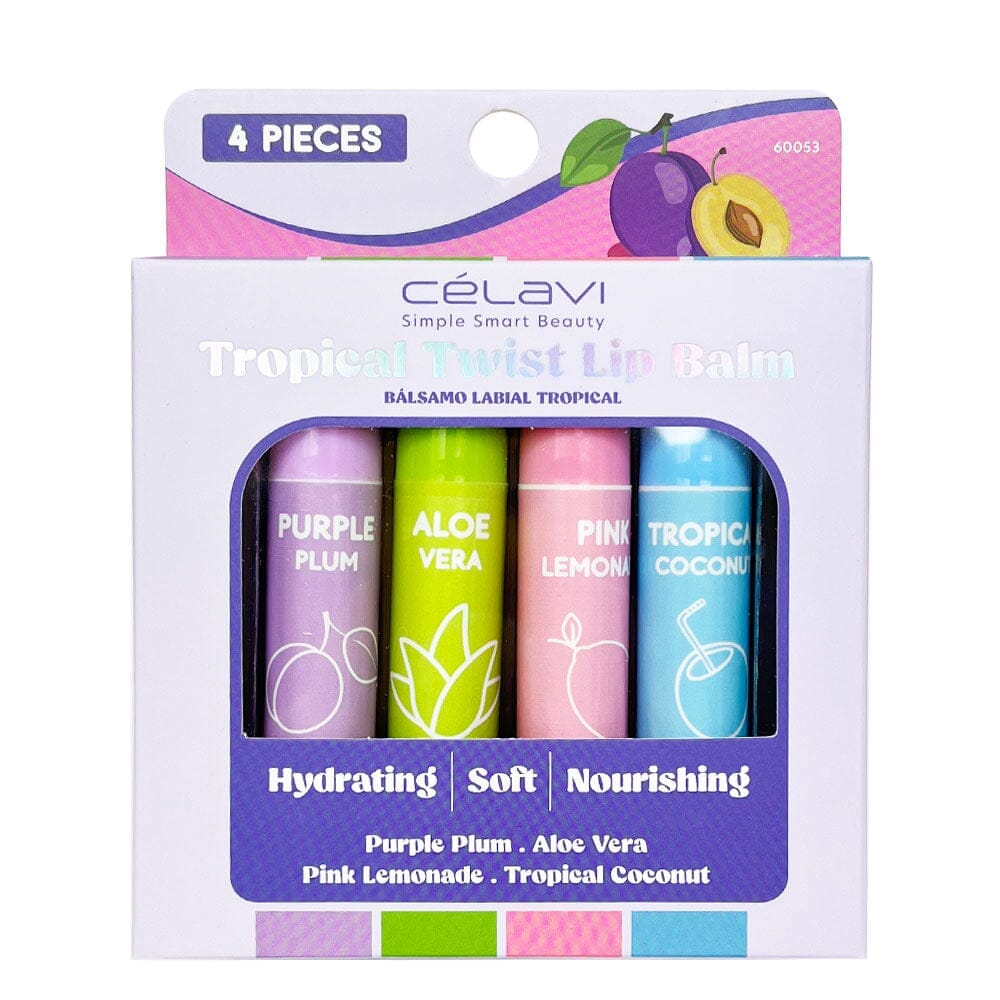 Celavi Tropical Twist 4PC Lip Balm-300 Bath/Beauty- Simply Simpson's Boutique is a Women's Online Fashion Boutique Located in Jupiter, Florida