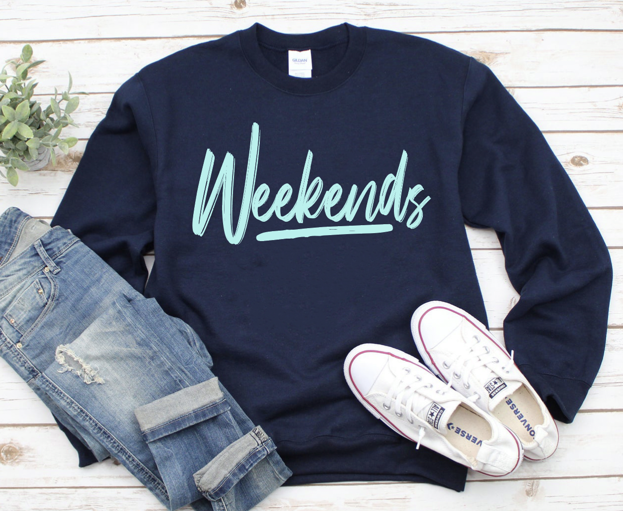 Weekends sweatshirt-Graphic Tee- Simply Simpson's Boutique is a Women's Online Fashion Boutique Located in Jupiter, Florida