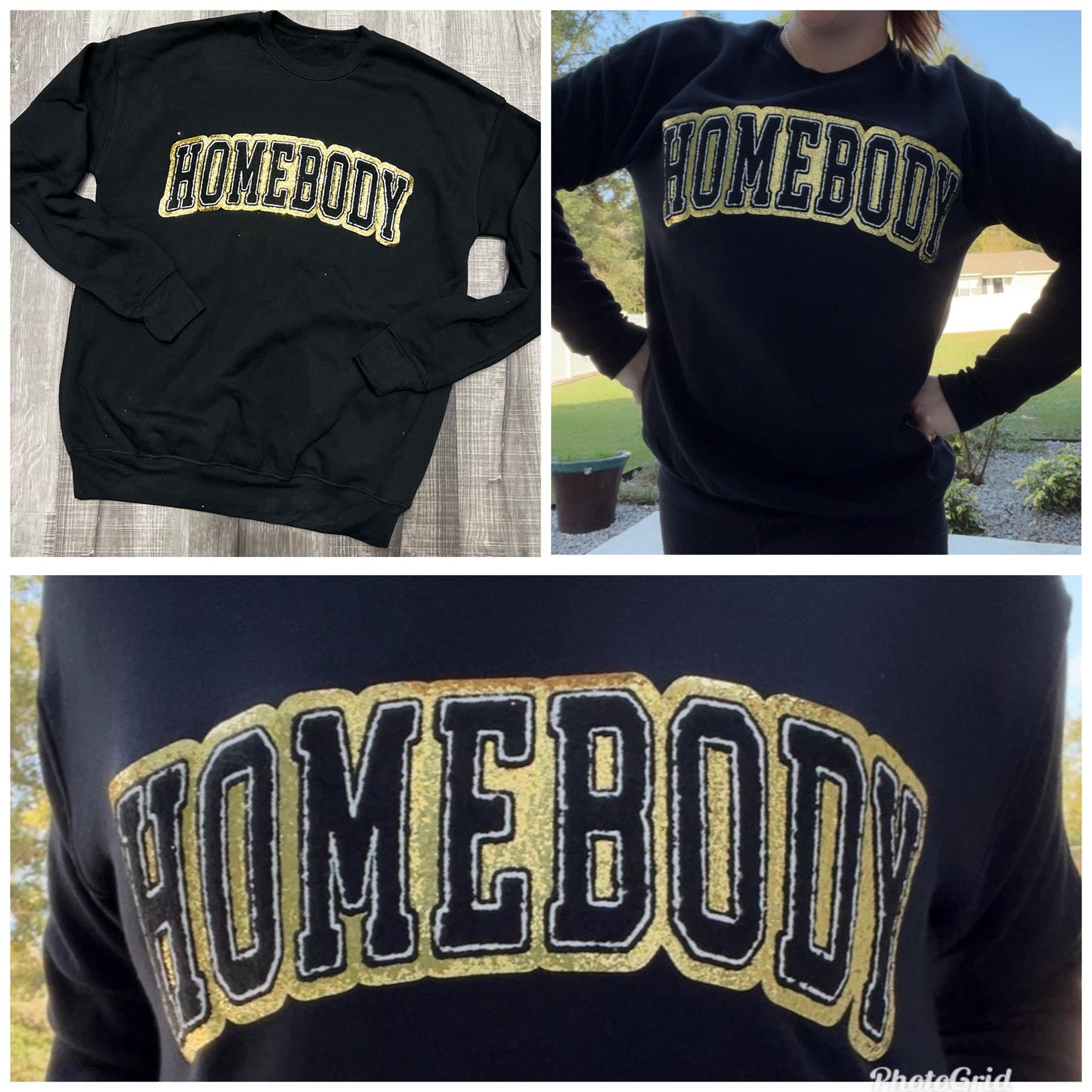HOMEBODY Chenille Patch Sweatshirt-Graphic Tee- Simply Simpson's Boutique is a Women's Online Fashion Boutique Located in Jupiter, Florida