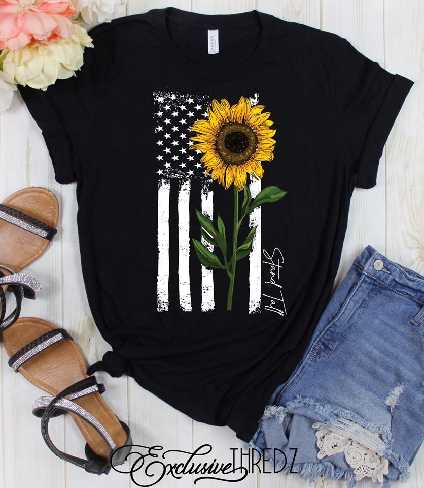 Stand Tall America Graphic Tee-Graphic Tee- Simply Simpson's Boutique is a Women's Online Fashion Boutique Located in Jupiter, Florida