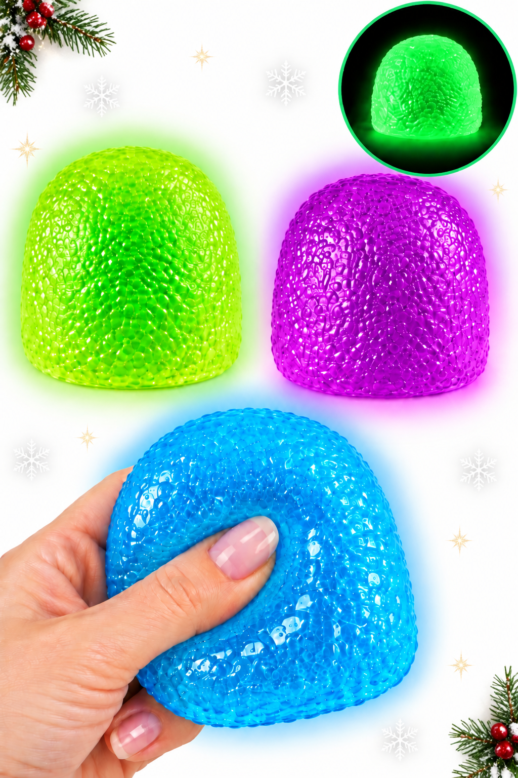 Santa’s Sweet Gumdrop Glow In The Dark Squishies-290 Home/Gift- Simply Simpson's Boutique is a Women's Online Fashion Boutique Located in Jupiter, Florida