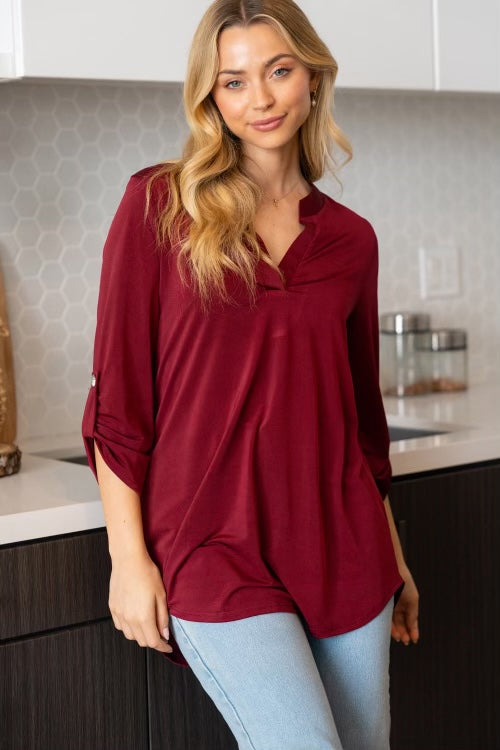 Simply Simpson Solid Colored Gabby’s-110 Long Sleeves- Simply Simpson's Boutique is a Women's Online Fashion Boutique Located in Jupiter, Florida