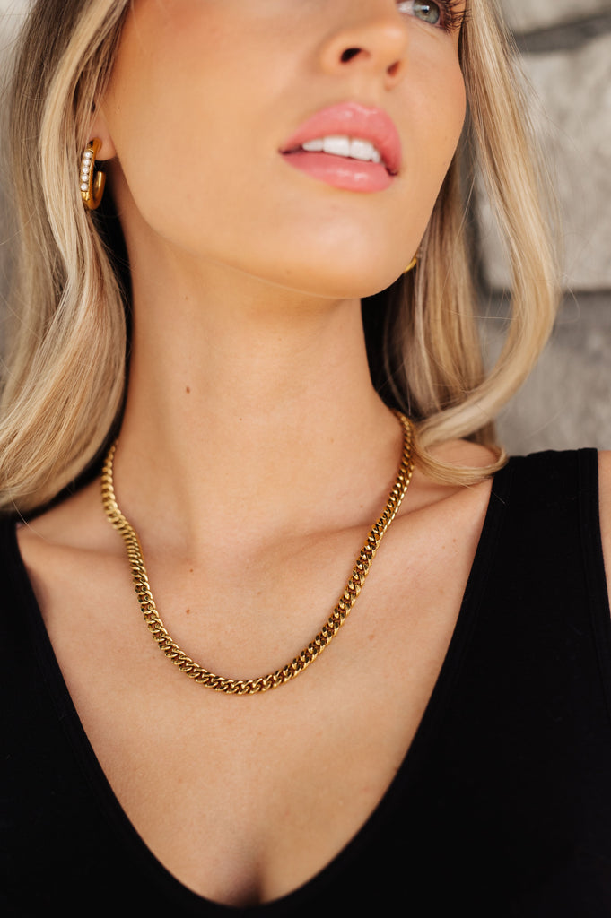 Chain Reaction Gold Plated Choker-Accessories- Simply Simpson's Boutique is a Women's Online Fashion Boutique Located in Jupiter, Florida