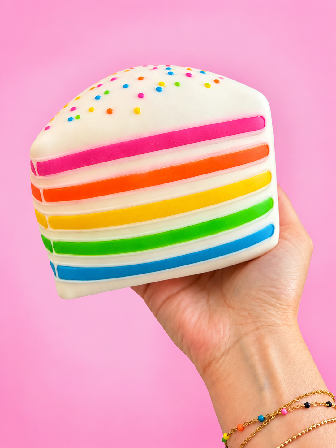 Jumbo Rainbow Cake Squishy-290 Home/Gift- Simply Simpson's Boutique is a Women's Online Fashion Boutique Located in Jupiter, Florida