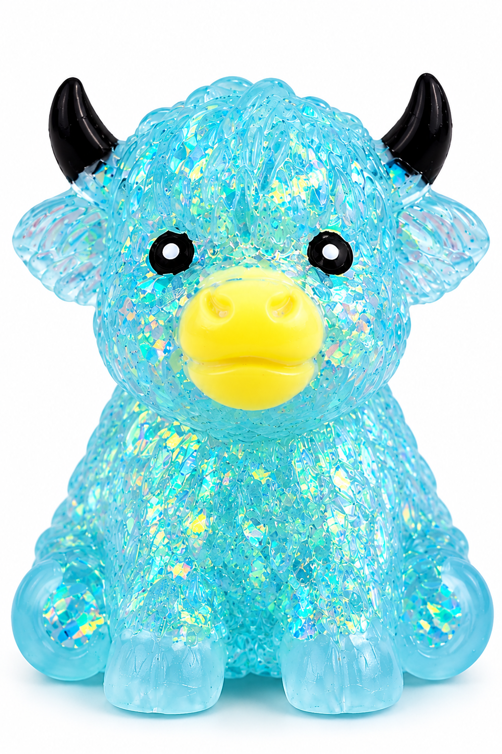 Highland Cow Glitter Squish Toy-290 Home/Gift- Simply Simpson's Boutique is a Women's Online Fashion Boutique Located in Jupiter, Florida