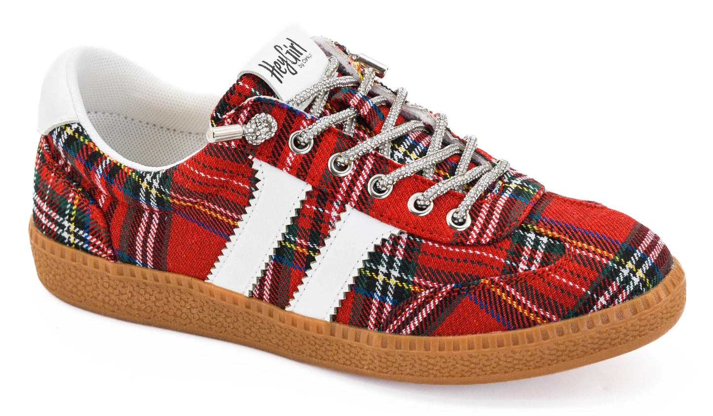 Corky's Heads Up Plaid Sneaker
