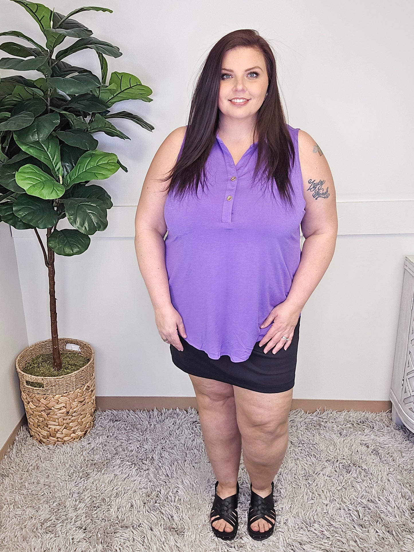 Dear Scarlett Sea Spray Tank-120 Sleeveless- Simply Simpson's Boutique is a Women's Online Fashion Boutique Located in Jupiter, Florida