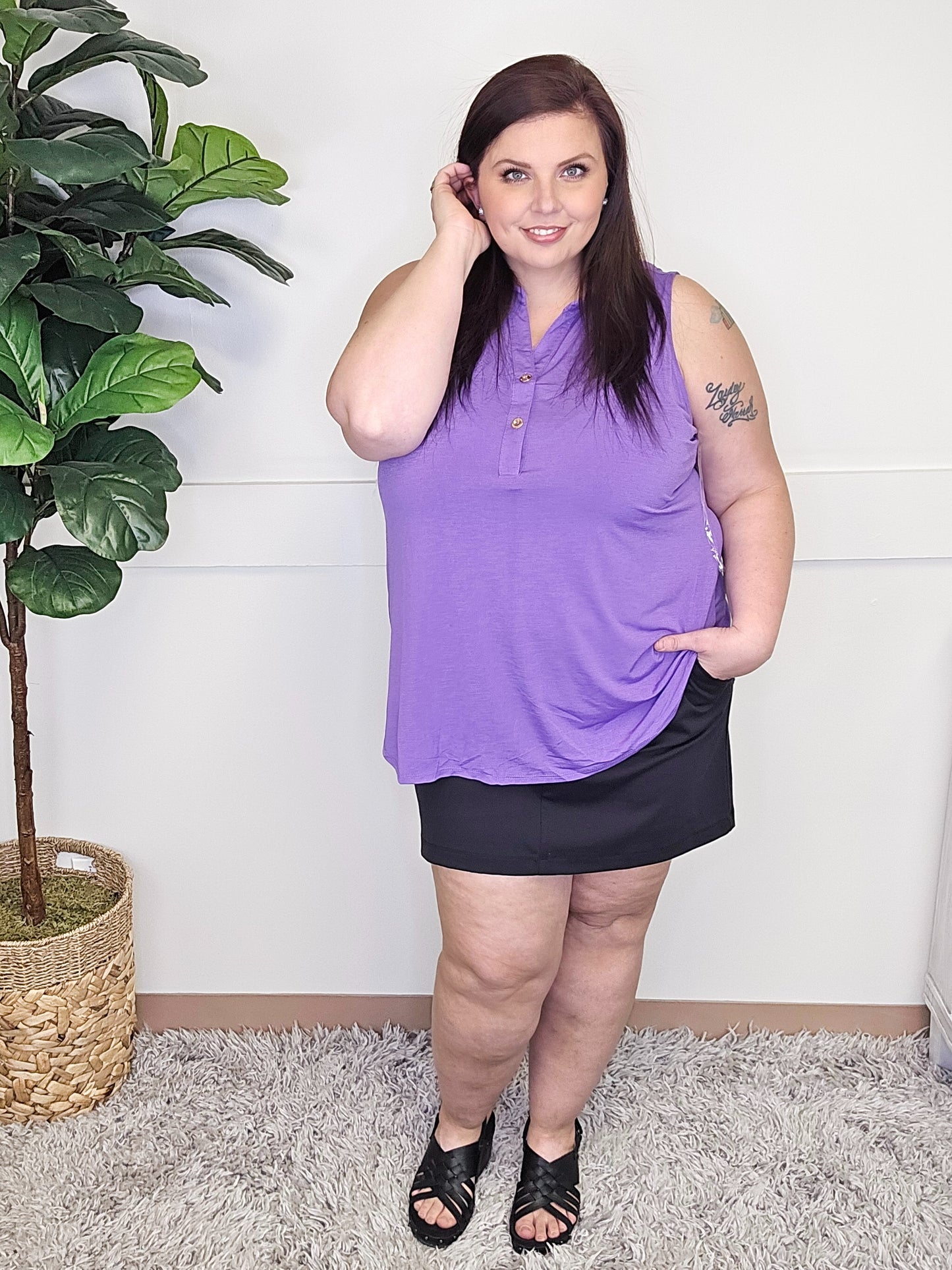 Dear Scarlett Sea Spray Tank-120 Sleeveless- Simply Simpson's Boutique is a Women's Online Fashion Boutique Located in Jupiter, Florida