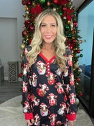Shirley & Stone Holiday Pajamas-220 Lounge wear/Pajamas- Simply Simpson's Boutique is a Women's Online Fashion Boutique Located in Jupiter, Florida