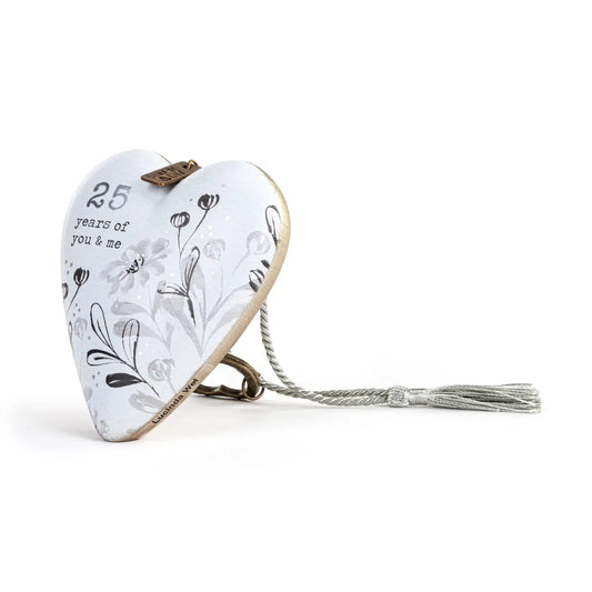 25 Years of You & Me Art Heart-290 Home/Gift- Simply Simpson's Boutique is a Women's Online Fashion Boutique Located in Jupiter, Florida