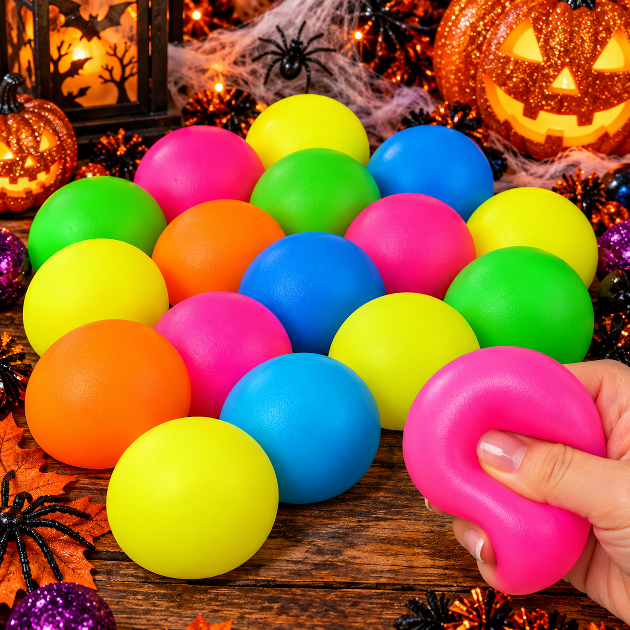 Neon Sugar Ball Maltose Squishy