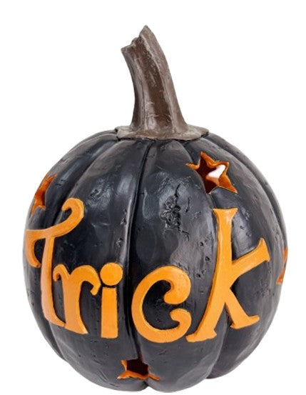 "Trick" Black Light Up Pumpkin-290 Home/Gift- Simply Simpson's Boutique is a Women's Online Fashion Boutique Located in Jupiter, Florida