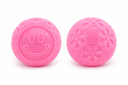 Fuzz Ball Smiley Face Squish Toy-290 Home/Gift- Simply Simpson's Boutique is a Women's Online Fashion Boutique Located in Jupiter, Florida