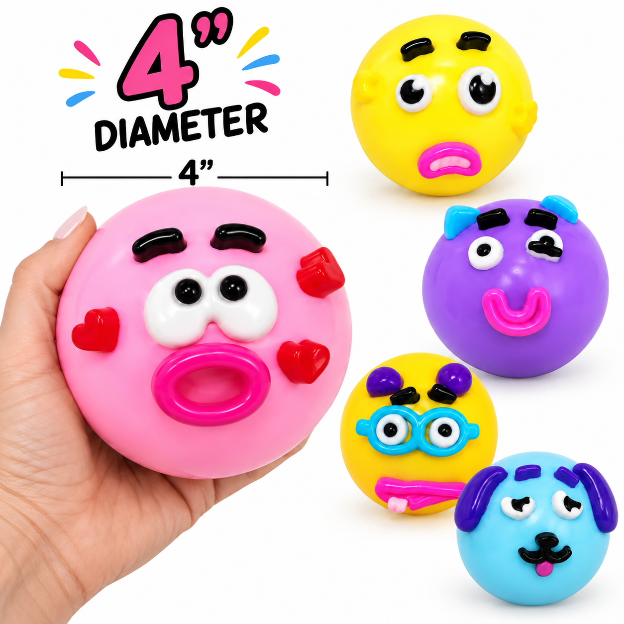 DIY Jumbo Emoticon Squishy (Assorted Colors)