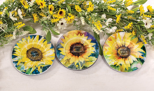 Sunflower Trinket Trays-290 Home/Gift- Simply Simpson's Boutique is a Women's Online Fashion Boutique Located in Jupiter, Florida