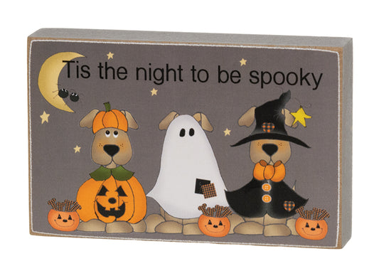 Happy-Howl-O-Ween Rectangle Dog Block-290 Home/Gift- Simply Simpson's Boutique is a Women's Online Fashion Boutique Located in Jupiter, Florida