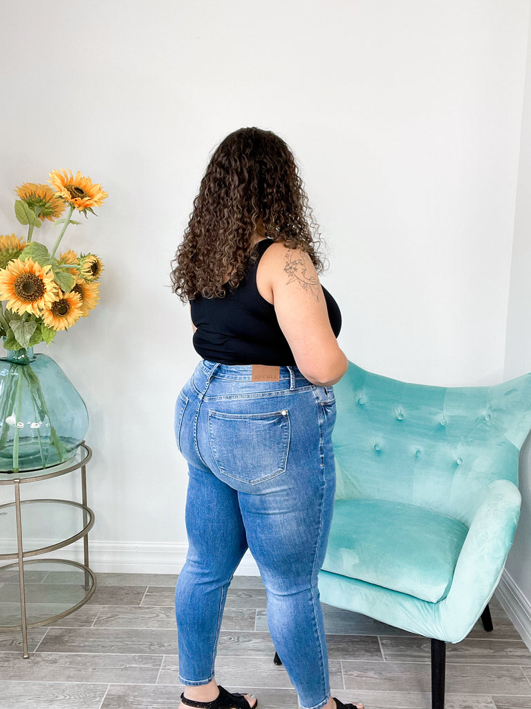 Judy Blue Perfect Day Tummy Control Skinny Jeans-200 Jeans- Simply Simpson's Boutique is a Women's Online Fashion Boutique Located in Jupiter, Florida