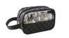 Checkered Monogram Clear Cosmetic Makeup Bag
