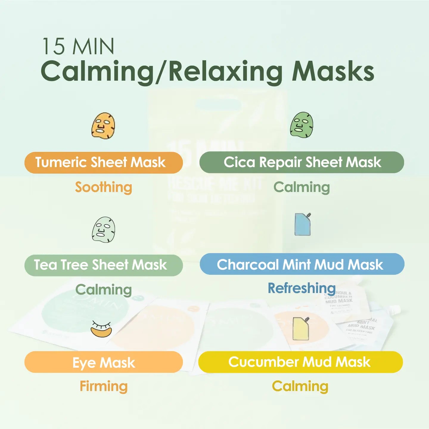 15 Min Rescue Me Spa Kit (6pc)-300 Bath/Beauty- Simply Simpson's Boutique is a Women's Online Fashion Boutique Located in Jupiter, Florida