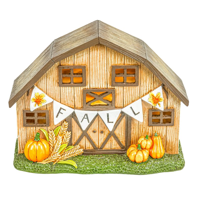 Harvest Bounty Barn Tabletop with Lights