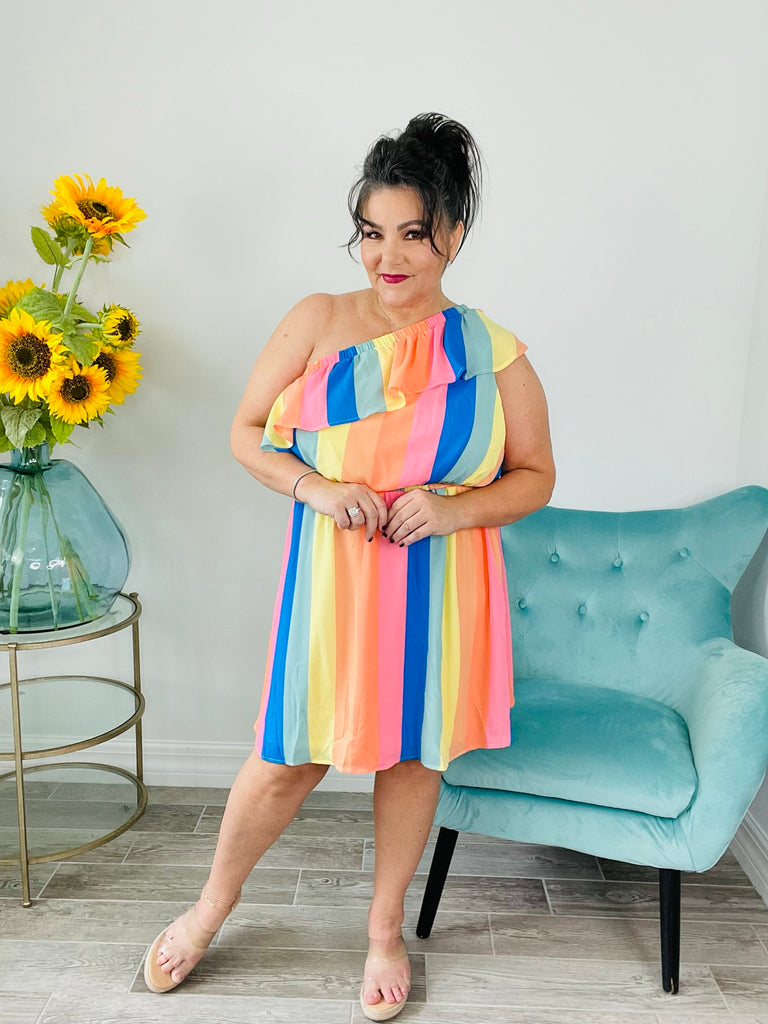 Multi Color Dress-240 Dresses- Simply Simpson's Boutique is a Women's Online Fashion Boutique Located in Jupiter, Florida