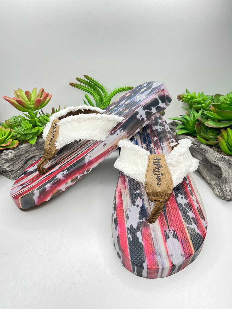 Americana Sandals-Sandals- Simply Simpson's Boutique is a Women's Online Fashion Boutique Located in Jupiter, Florida