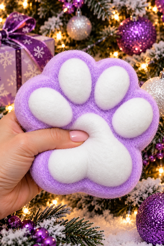 Holiday Purple Paw Squishy-290 Home/Gift- Simply Simpson's Boutique is a Women's Online Fashion Boutique Located in Jupiter, Florida