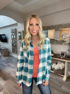 Sunset Skies Flannel-180 Outerwear- Simply Simpson's Boutique is a Women's Online Fashion Boutique Located in Jupiter, Florida