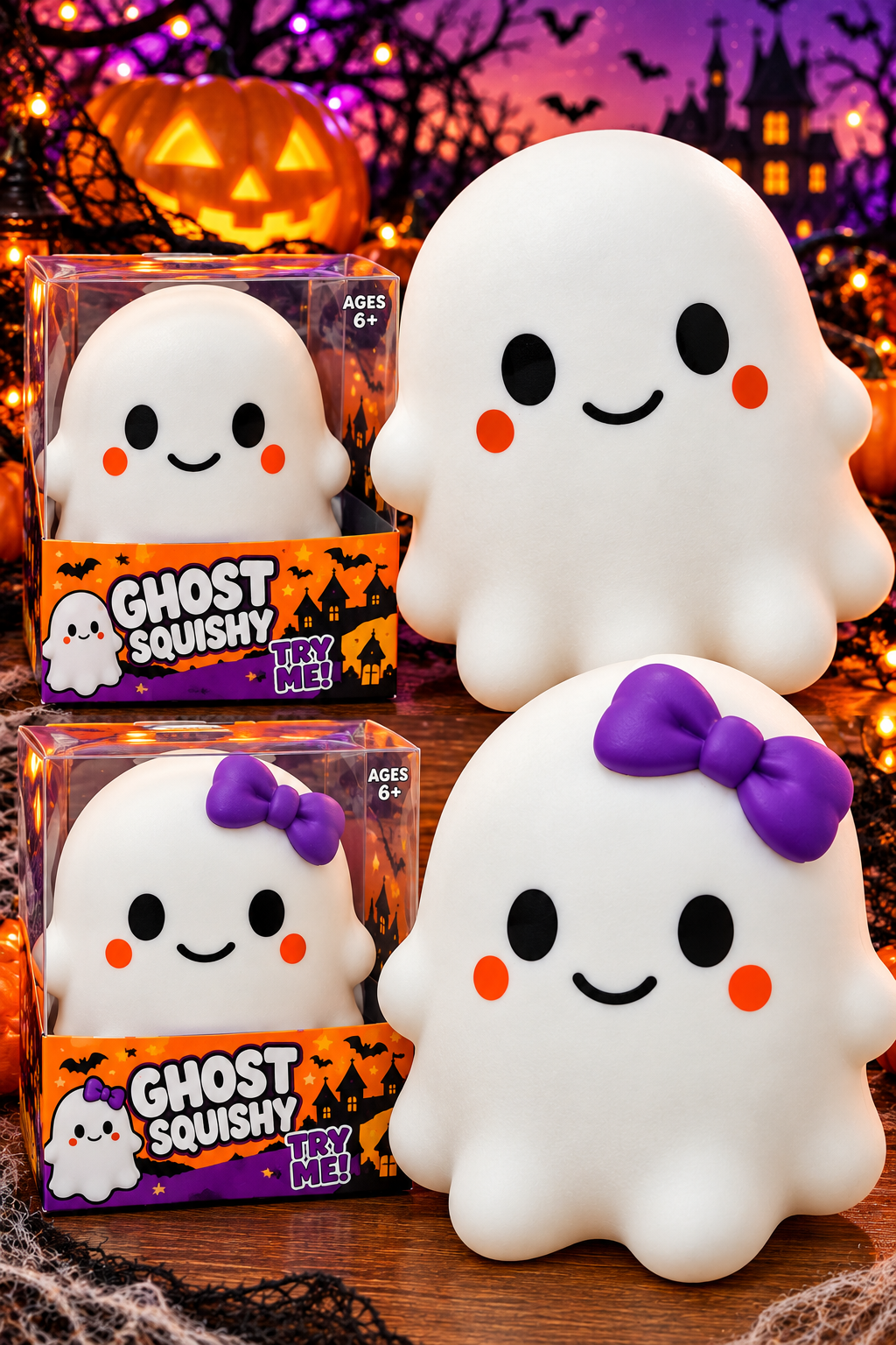 Jumbo White Ghost Squishy-290 Home/Gift- Simply Simpson's Boutique is a Women's Online Fashion Boutique Located in Jupiter, Florida