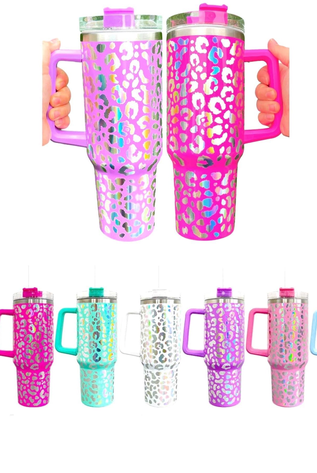 40 OZ Holographic Tumblers-290 Home/Gift- Simply Simpson's Boutique is a Women's Online Fashion Boutique Located in Jupiter, Florida