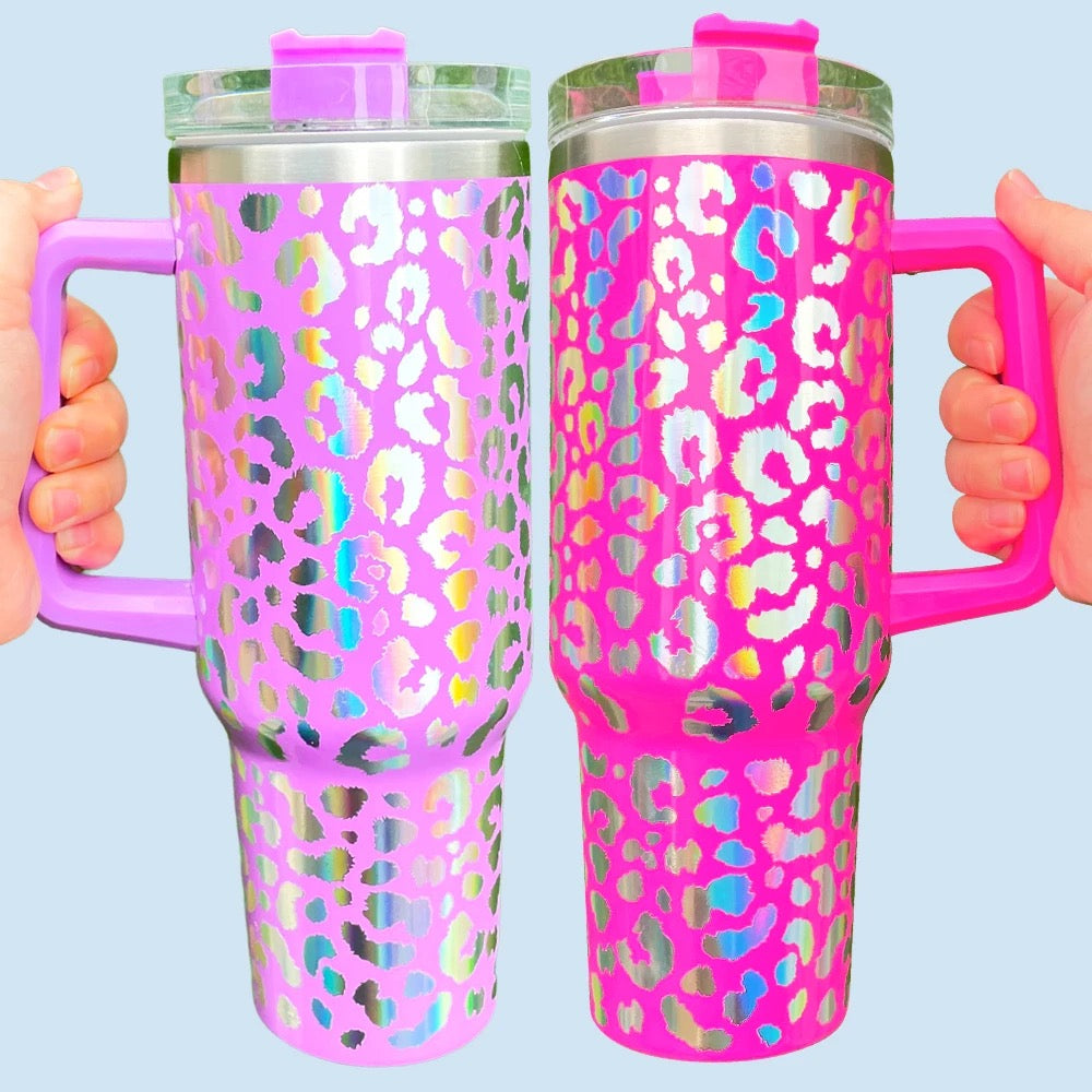 40 OZ Holographic Tumblers-290 Home/Gift- Simply Simpson's Boutique is a Women's Online Fashion Boutique Located in Jupiter, Florida