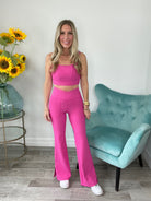 Double Trouble Built in Bra Crop Top-Leggings- Simply Simpson's Boutique is a Women's Online Fashion Boutique Located in Jupiter, Florida