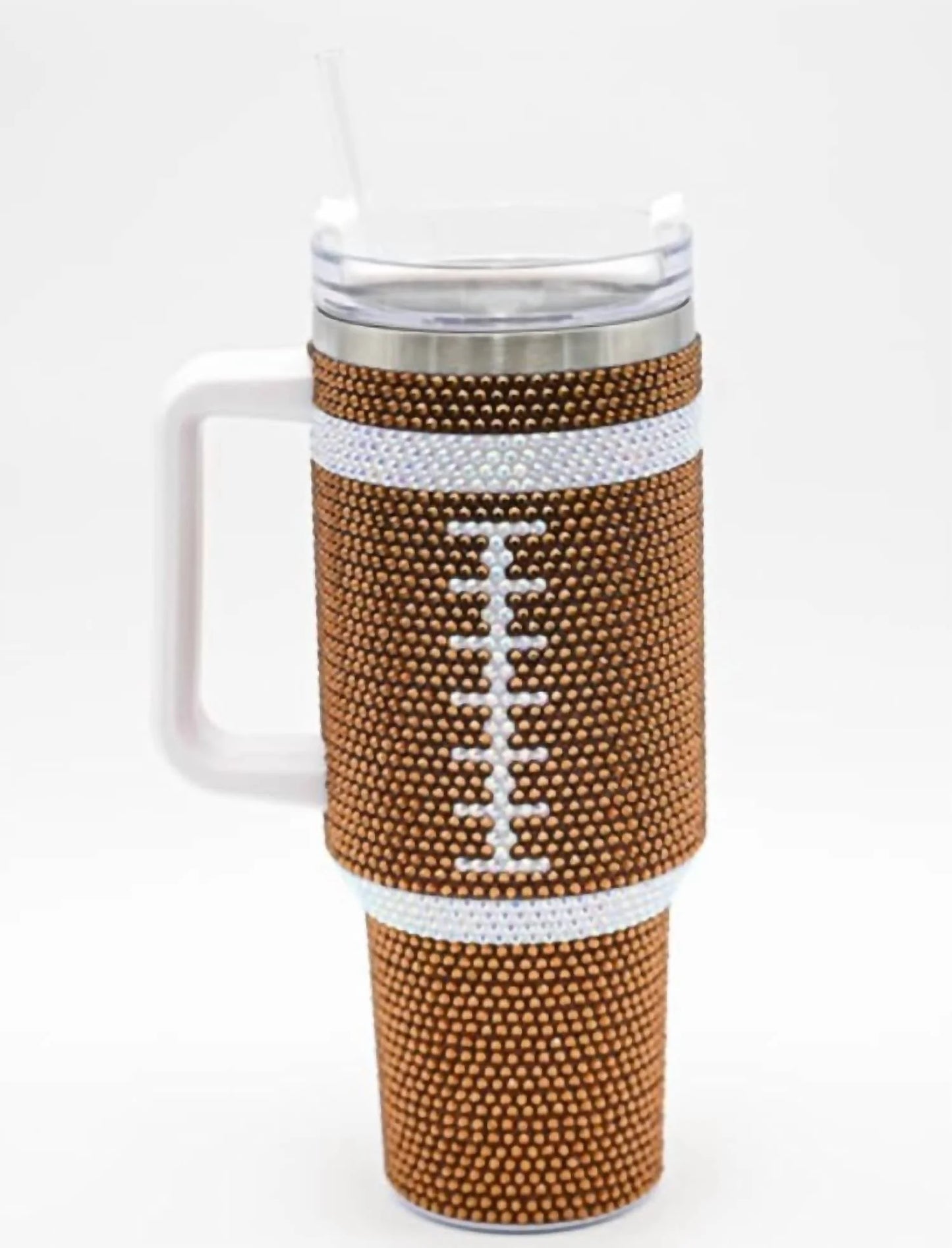 40oz. Bling Football Tumblers-290 Home/Gift- Simply Simpson's Boutique is a Women's Online Fashion Boutique Located in Jupiter, Florida