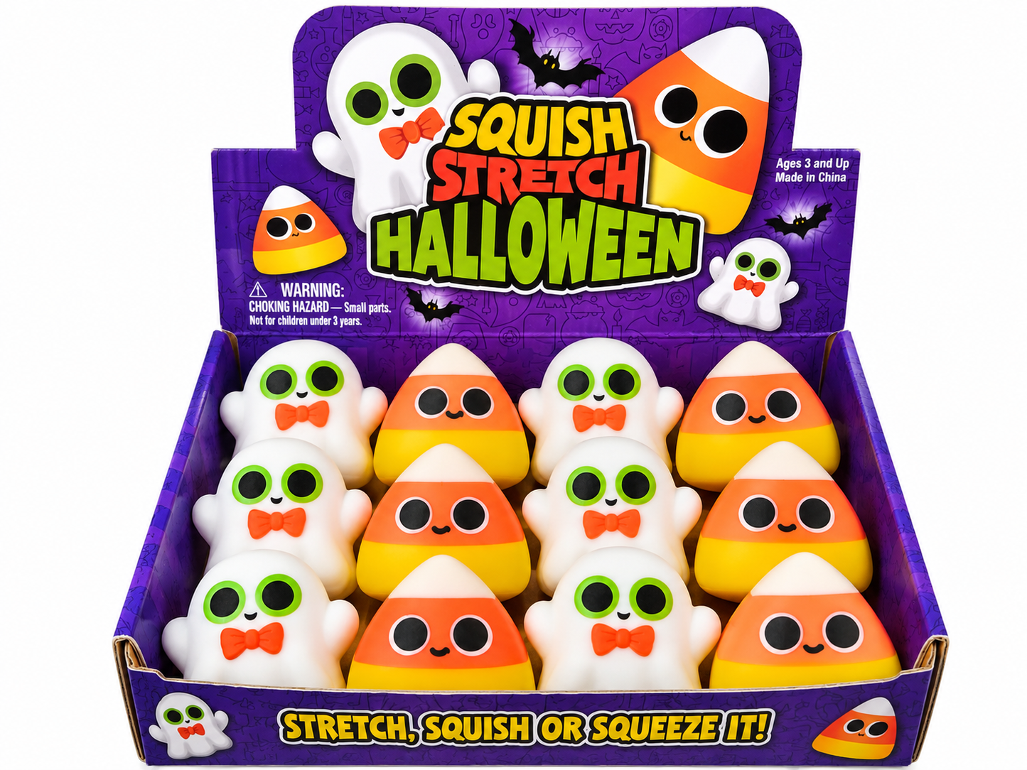 Halloween Ghost & Candy Corn Squishies